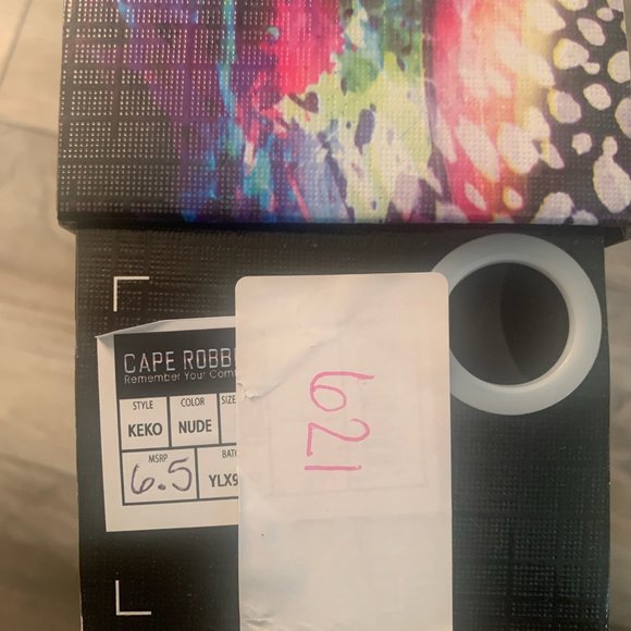 NWT CAPE ROBBIN KEKO SLIDE SANDALS NUDE WITH CLEAR STRAP 5.5 & 6.5 - Picture 8 of 9